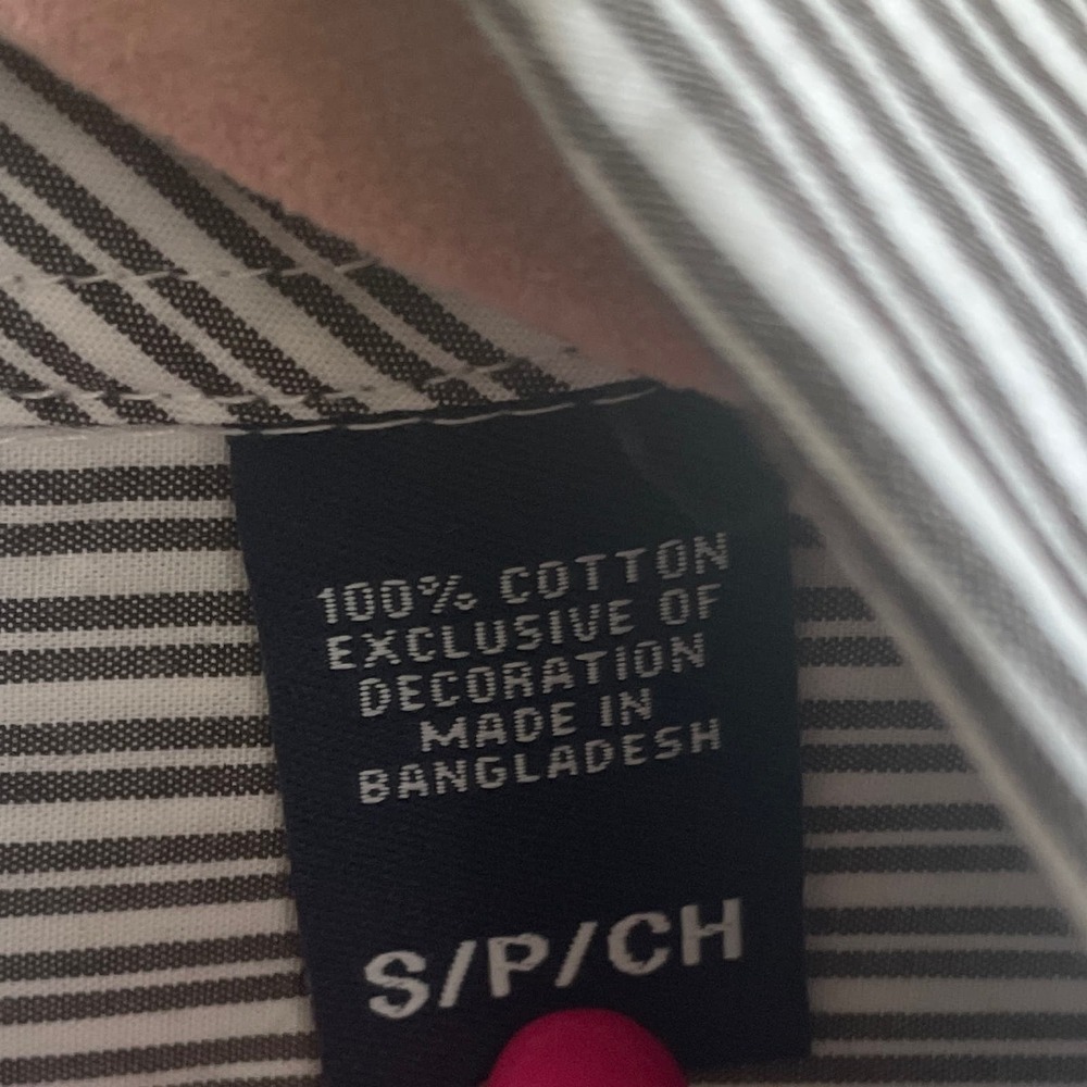 Chaps 100% Cotton Button Down Size Small - image 3